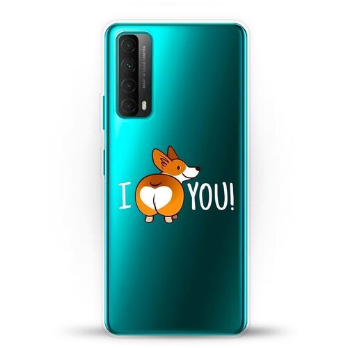 фото Силиконовый чехол love корги на huawei p smart 2021 andy & paul
