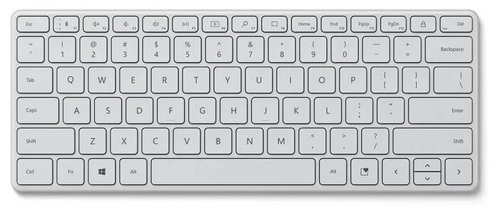 Клавиатура Microsoft Designer Compact Glacier — Клавиатуры — купить по выгодной цене на Яндекс.Маркете