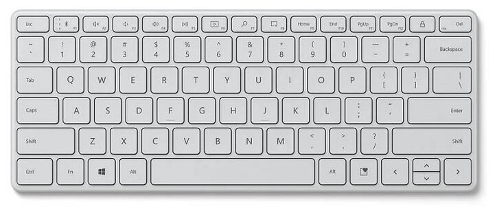 Механическая клавиатура Microsoft Designer Compact Keyboard Monza, серый