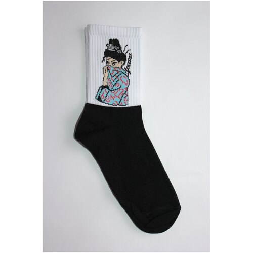 Носки Frida, размер 36-43, черный, белый, фиолетовый носки frida размер 36 43 черный белый фиолетовый