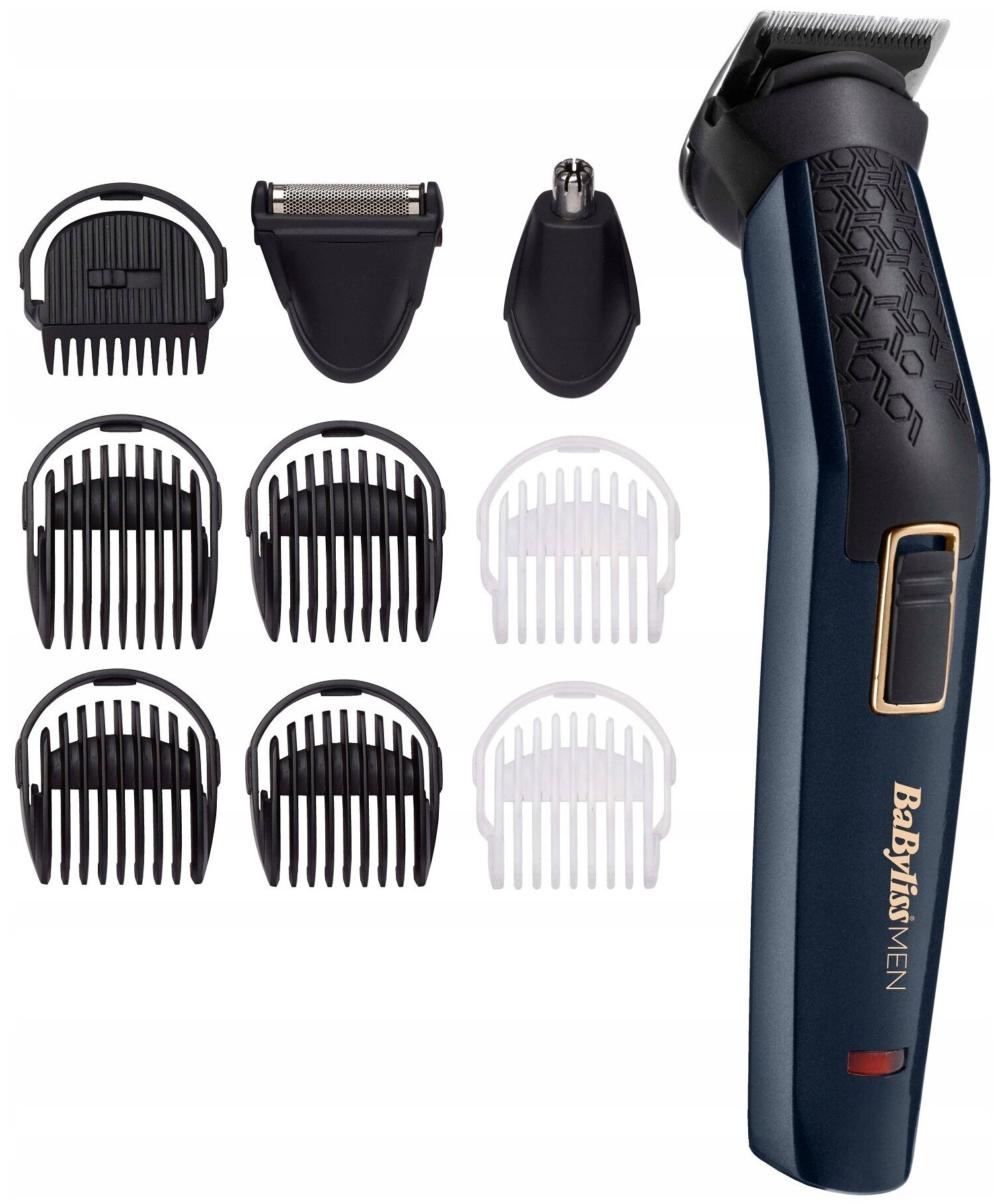 триммер для стрижки BABYLISS MT728E аккум. 1-8мм 8нас. черн. - фото №2