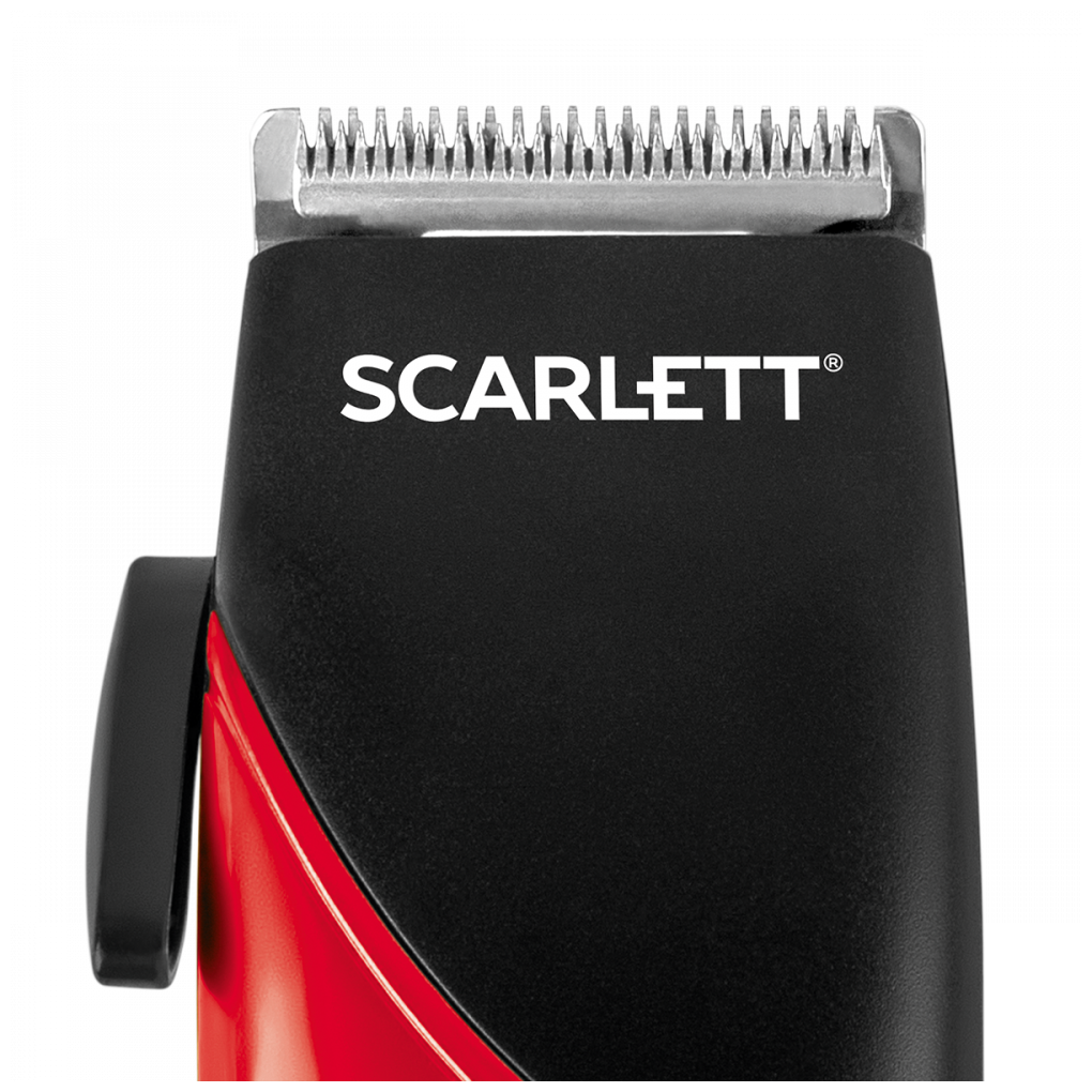 Машинка для стрижки волос и бороды сетевая, Scarlett SC-HC63C24, 4 гребня, регулировка длины 0.8-1.36 - фотография № 3