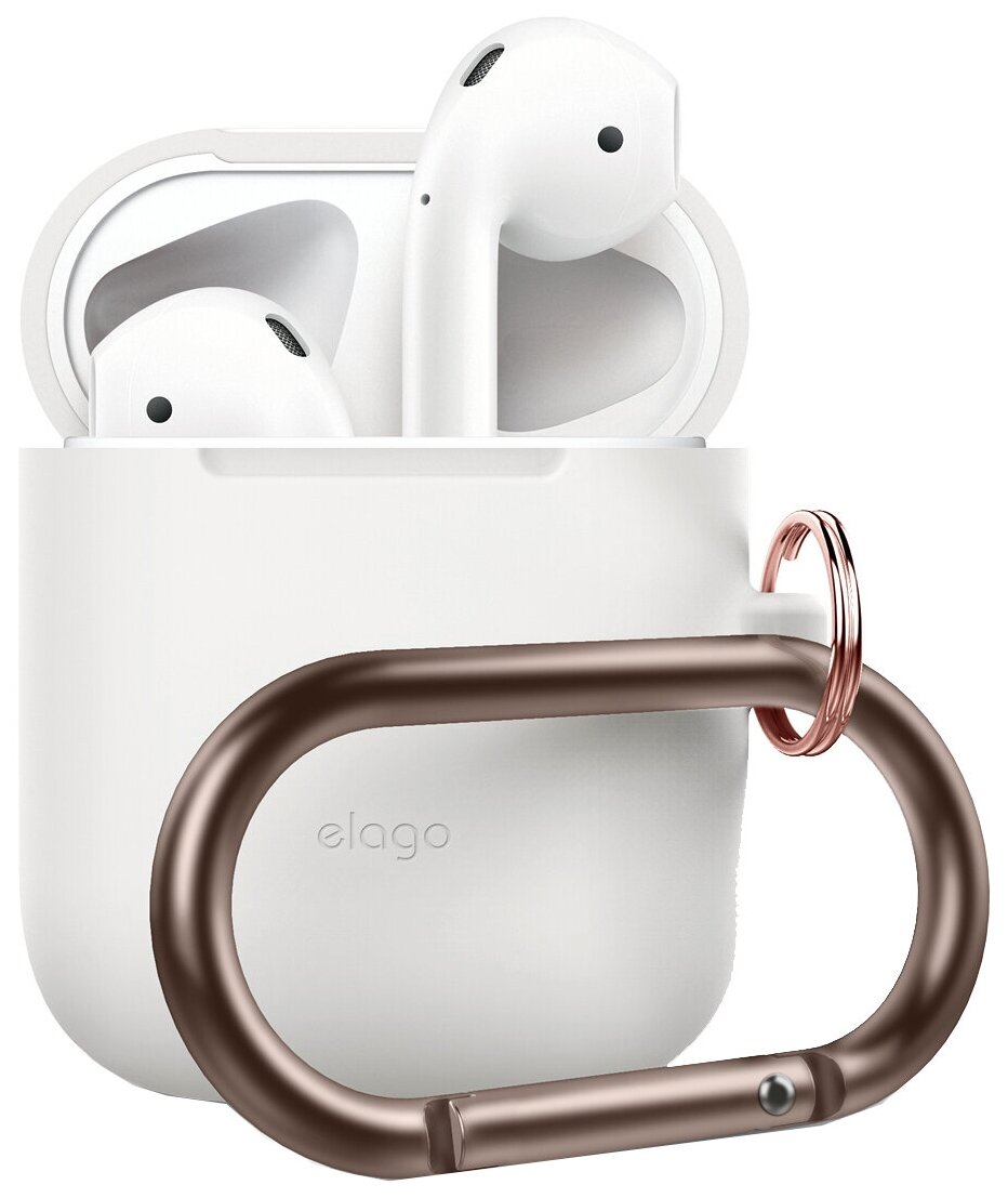 Elago для AirPods чехол Hang case White