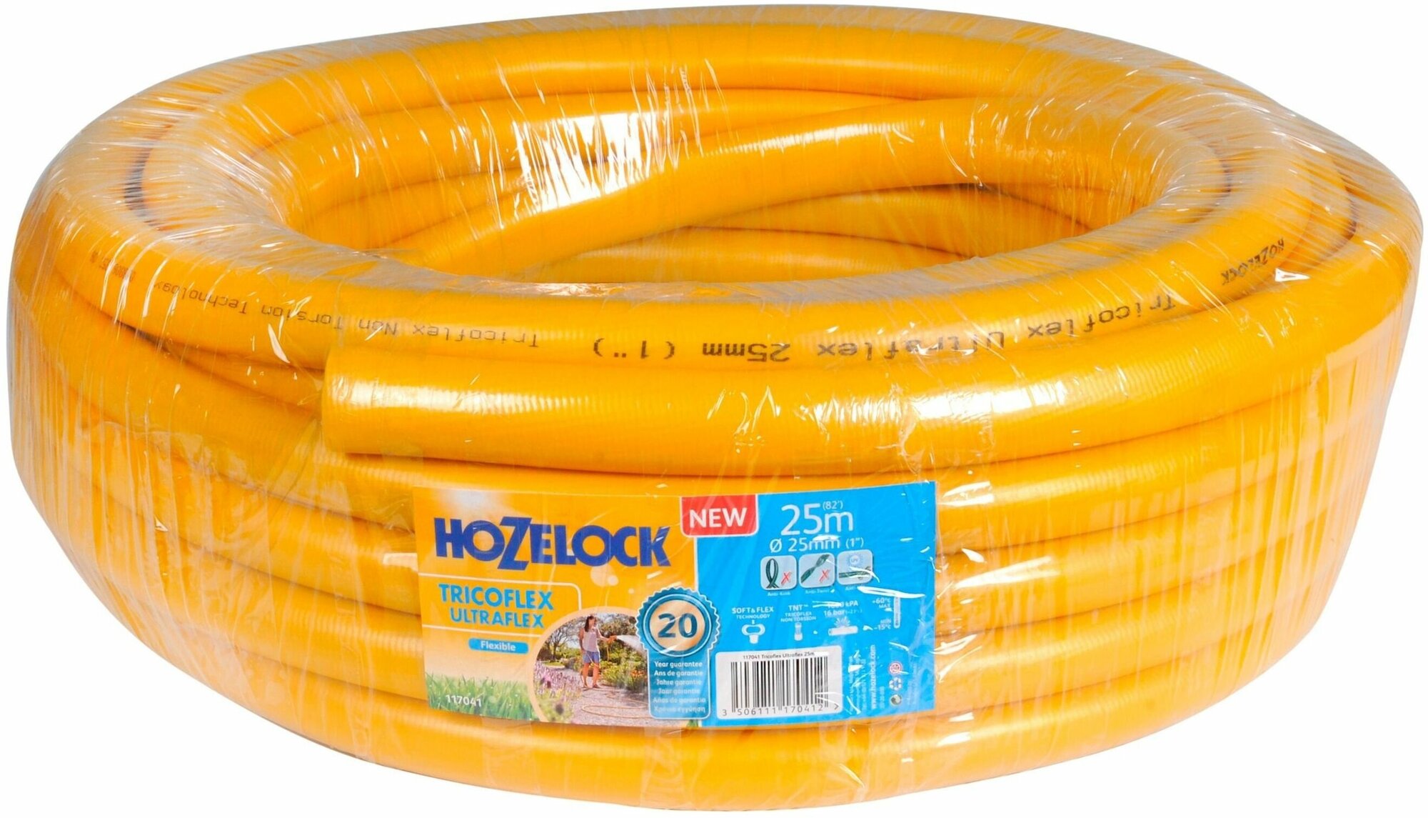 Шланг для полива HOZELOCK Tricoflex Ultraflex 1 дюйм 25 м