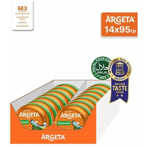 Паштет из курицы ARGETA HALAL (Халяль), 14х95 гр