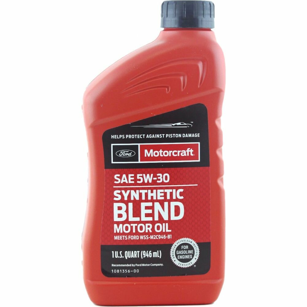 Моторное масло FORD MOTORCRAFT Premium Synthetic Blend Motor Oil 5W-20 0.946мл XO5W20QSP