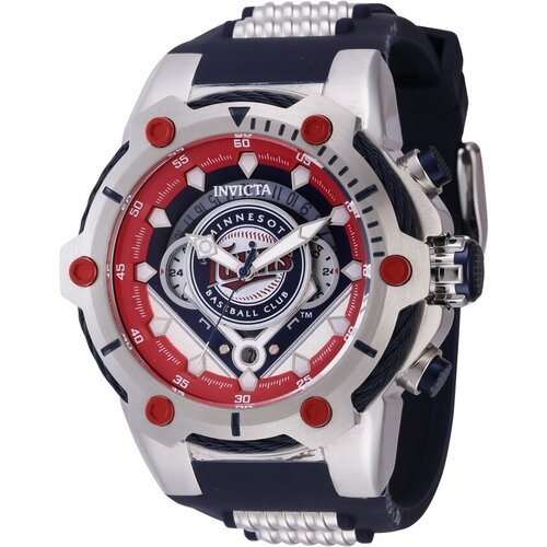 Наручные часы INVICTA Наручные часы Invicta Bolt MLB Minnesota Twins Men 43496, серебряный