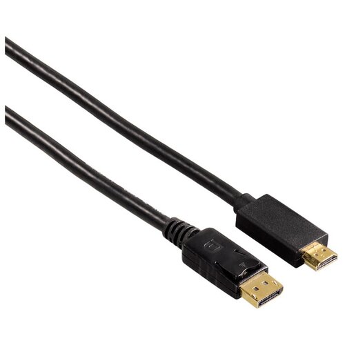 Кабель HAMA DisplayPort - HDMI (00054594), 1.8 м, черный штатив hama star700ef 4133 бронзовый