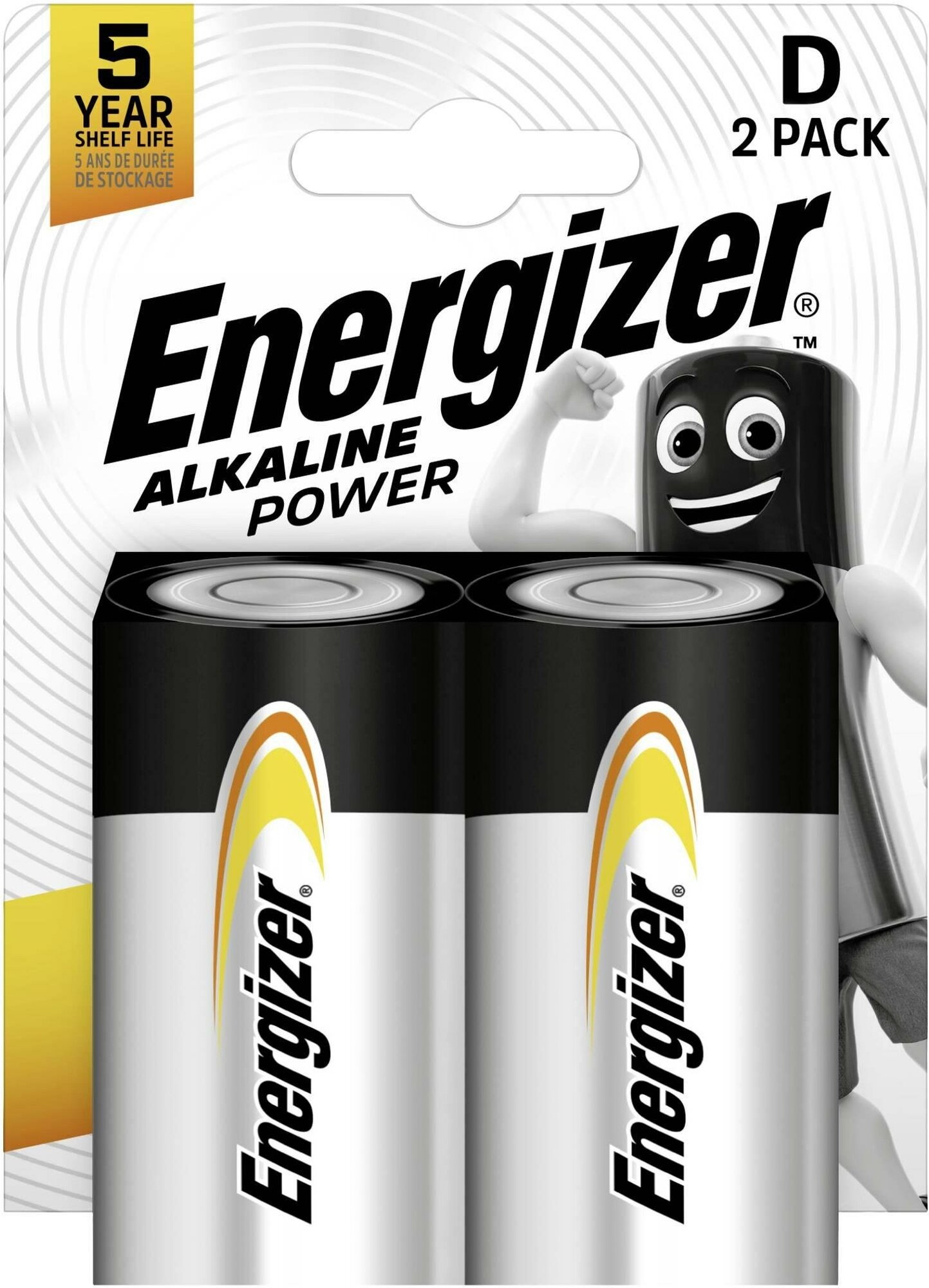 Батарейка Energizer LR20/D Alkaline Power BL2 , 2шт.