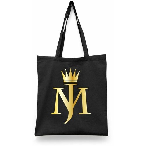 фото Сумка-шоппер унисекс каждому своё "майкл джексон/michael jackson" черная