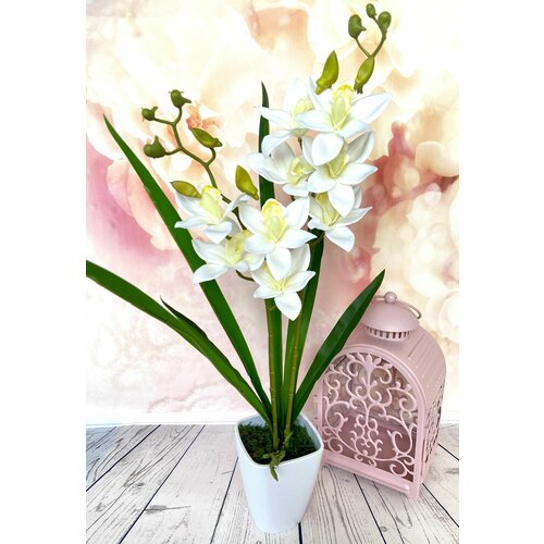 Искусственные цветы Орхидея реалистичная 60 см