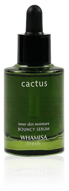 Whamisa Cactus Inner Skin Moisture Bouncy Serum Сыворотка-концентрат для лица на основе экстракта кактуса, 33 мл