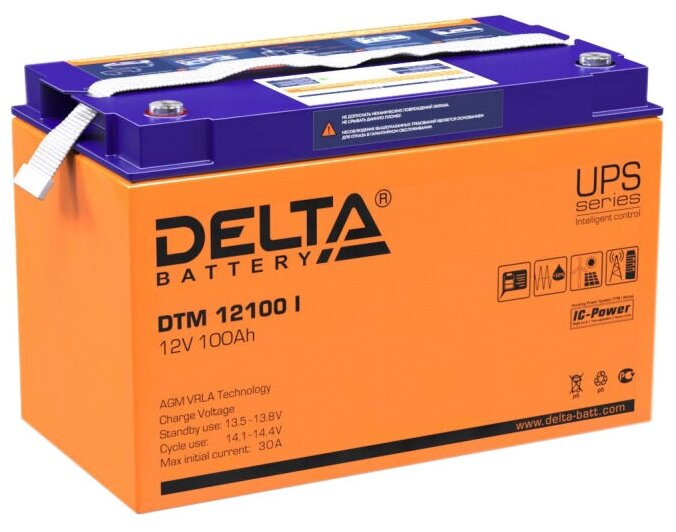 Аккумуляторная батарея DELTA BATTERY DTM 12100 I