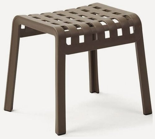 Изображение товара Табурет для ног уличный Nardi Poggio, Италия, из стеклопластика, цвет табак