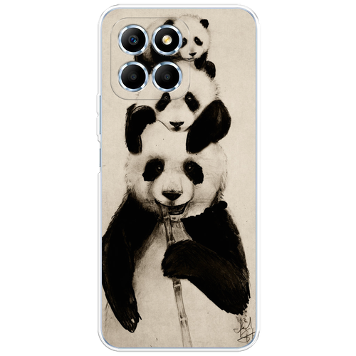 Силиконовый чехол на Honor X6s / Хонор X6s Семейство панды силиконовый чехол на honor play хонор плэй семейство панды