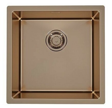 Мойка QUADRIX MONARCH 30 COPPER 450X450 в компл. с выпуском без сифона,