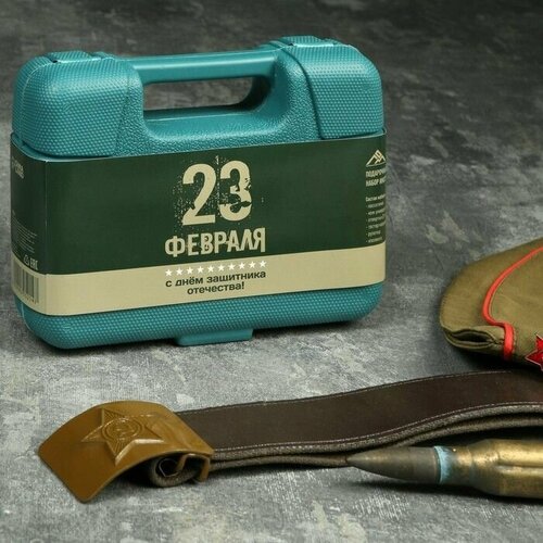 Набор инструментов в подарочном кейсе к 23 февраля 7 предметов 1260₽