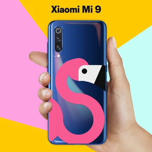 Силиконовый чехол Фламинго на Xiaomi Mi 9