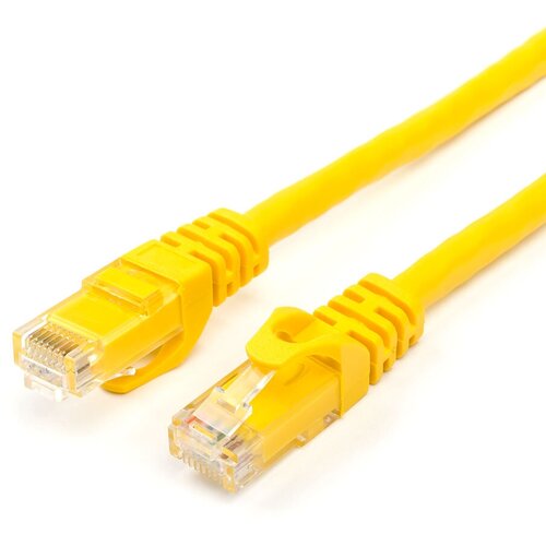 Atcom Патч-корд UTP 6 кат. Atcom AT3443 с разъемами RJ-45, желтый (1.0м)