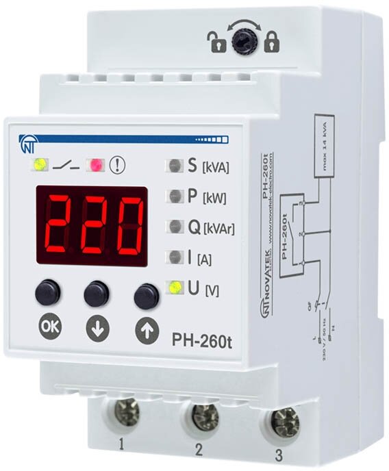 Реле контроля напряжения Новатек-Электро PH-260Т 3425600260т