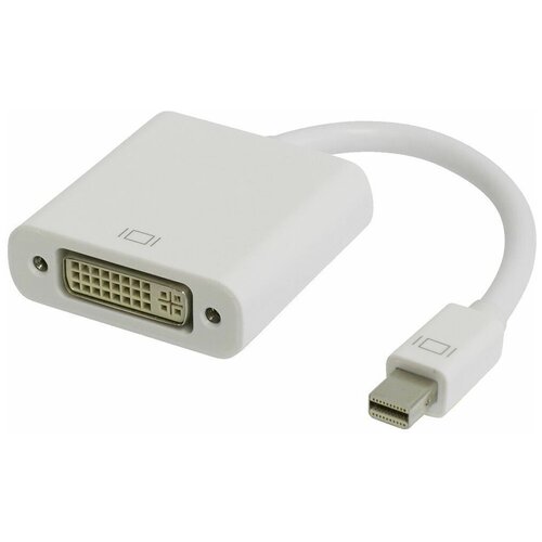 Переходник Display Port miniDisplayPort (m) - DVI (f), белый кабель адаптер mini displayport dvi