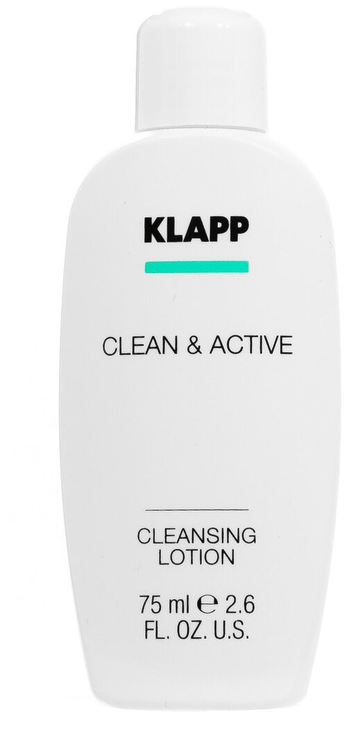 Klapp очищающее молочко для лица Clean & Active Cleansing Lotion, 75 мл