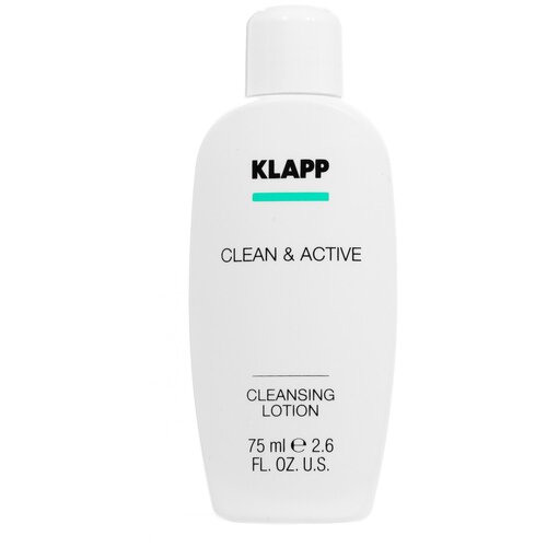 Klapp очищающее молочко для лица Clean & Active Cleansing Lotion, 75 мл