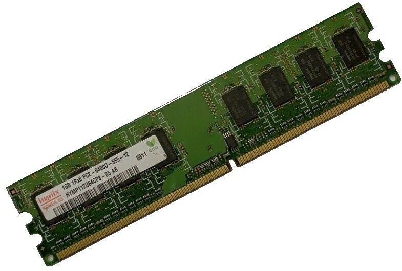 ОЗУ Dimm 1Gb PC2-6400(800)DDR2 Hynix HYMP112U64CP8-S5