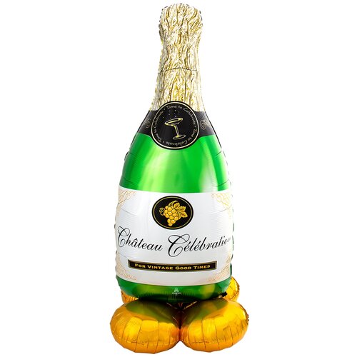 фото Ходячий воздушный шар бутылка шампанского, 157 см anagram