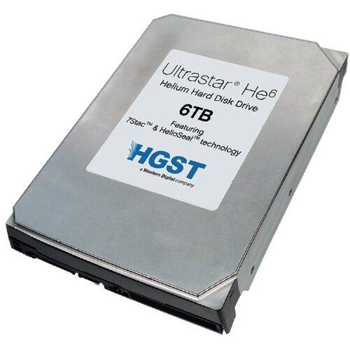 Жесткий диск HDD 6.0Tb HGST, SATA-III, 128Mb, 7200rpm, Ultrastar He8 (HUH728060ALE604) жесткий диск hitachi sata iii 2tb 1w10002 hus722t2tala604 ultrastar 7k2 512n 7200rpm 128mb 3 5