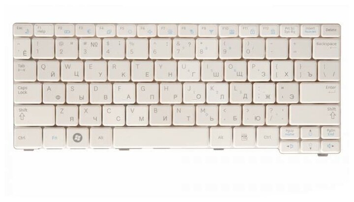 Клавиатура для ноутбука Samsung N102 N128 N140 N144 N145 N148 N150 (BA59-02708C) белая