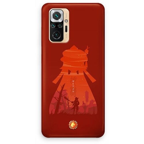Силиконовый чехол на Xiaomi Redmi Note 10 "Genshin Impact Ху Тао"