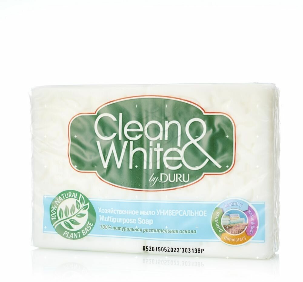 Хозяйственное мыло Duru Clean&White Универсальное 4x125 г - фото №14