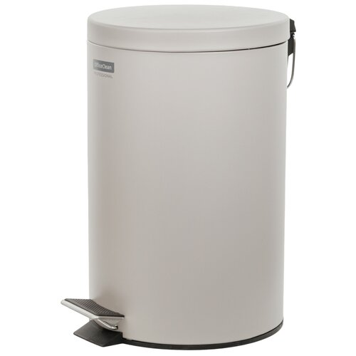 Ведро-контейнер для мусора OfficeClean (урна) Professional, 12 л, серое, матовое (305614)