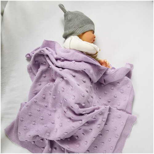 фото Плед детский вязаный amarobaby (pure love) шишечки