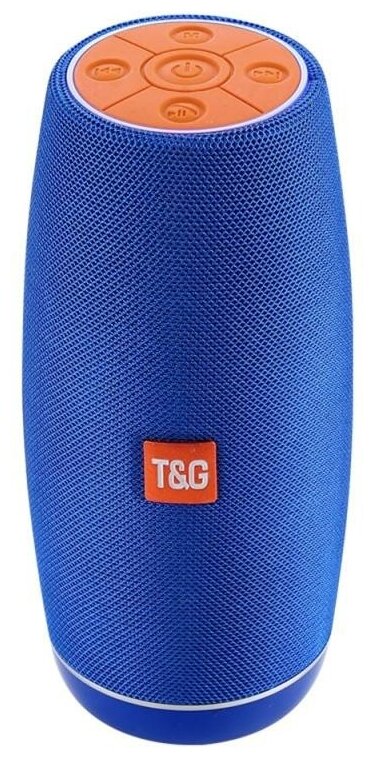 Портативная акустика T&G TG-108, 10 Вт, синий