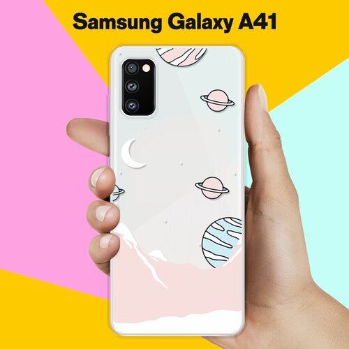 Силиконовый чехол Горы и планеты на Samsung Galaxy A41 силиконовый чехол горы и планеты на samsung galaxy note 20