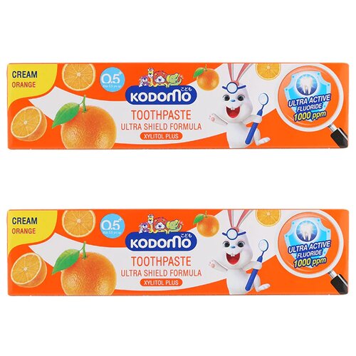 Детская зубная паста LION KODOMO Апельсин 65гр - 2 упаковки