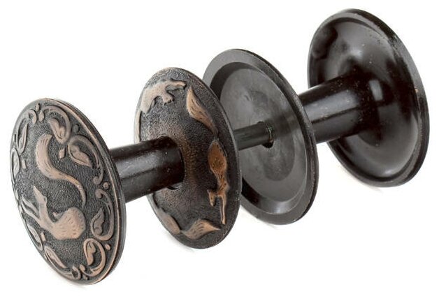 фото Ручка-кнопка РД-102 Соболь алюминиевый сплав старая медь