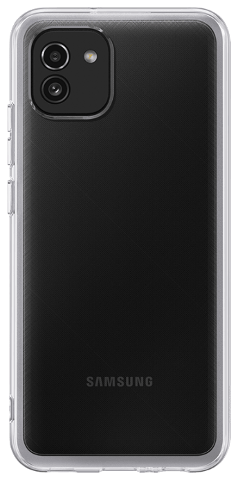 Чехол Samsung Soft Clear Cover A03, прозрачный