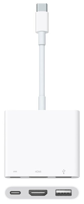 Переходник/адаптер Apple USB Type-C Digital AV Multiport, 0.2 м, белый