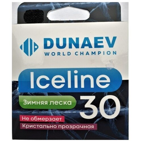 Зимняя леска DUNAEV ICE LINE 30m 0.22мм (5 кг) зимняя леска dunaev ice line 30m 0 24мм 6 кг