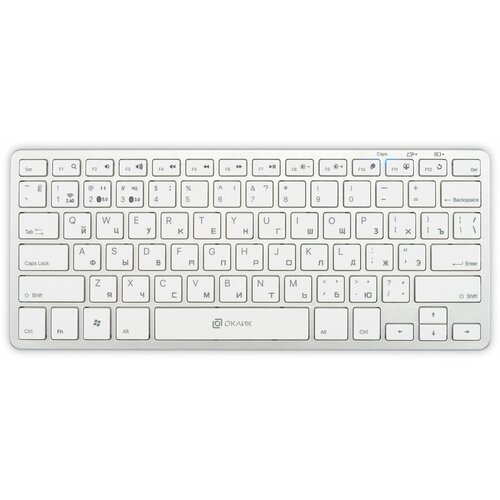 Клавиатура Oklick 855S USB BluetoothРадиоканал серебристый 1696464 221000₽