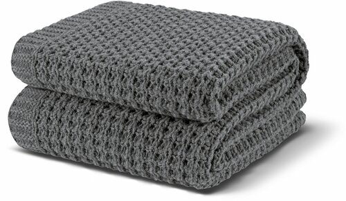 Плед/ Шерстяной плед Dimension Knitted, 130*180 см, темно-серый (stone)