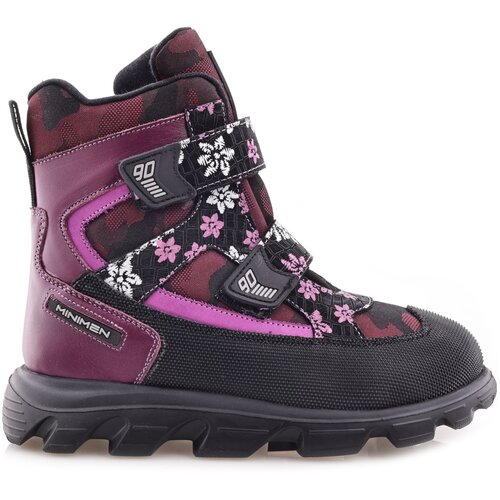 фото Ботинки minimen, размер 30, бордовый