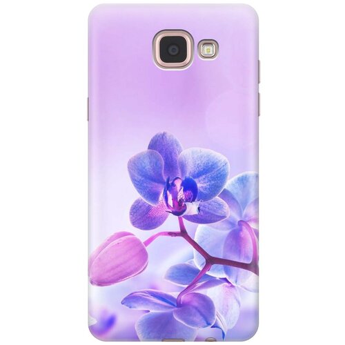 фото Cиликоновый чехол на samsung galaxy a5 (2016) / самсунг а5 2016 с принтом "лиловые орхидеи" gosso
