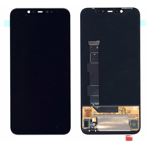 дисплей для xiaomi mi 11i с тачскрином черный oled Дисплей для Xiaomi Mi8 в сборе с тачскрином (OLED) черный
