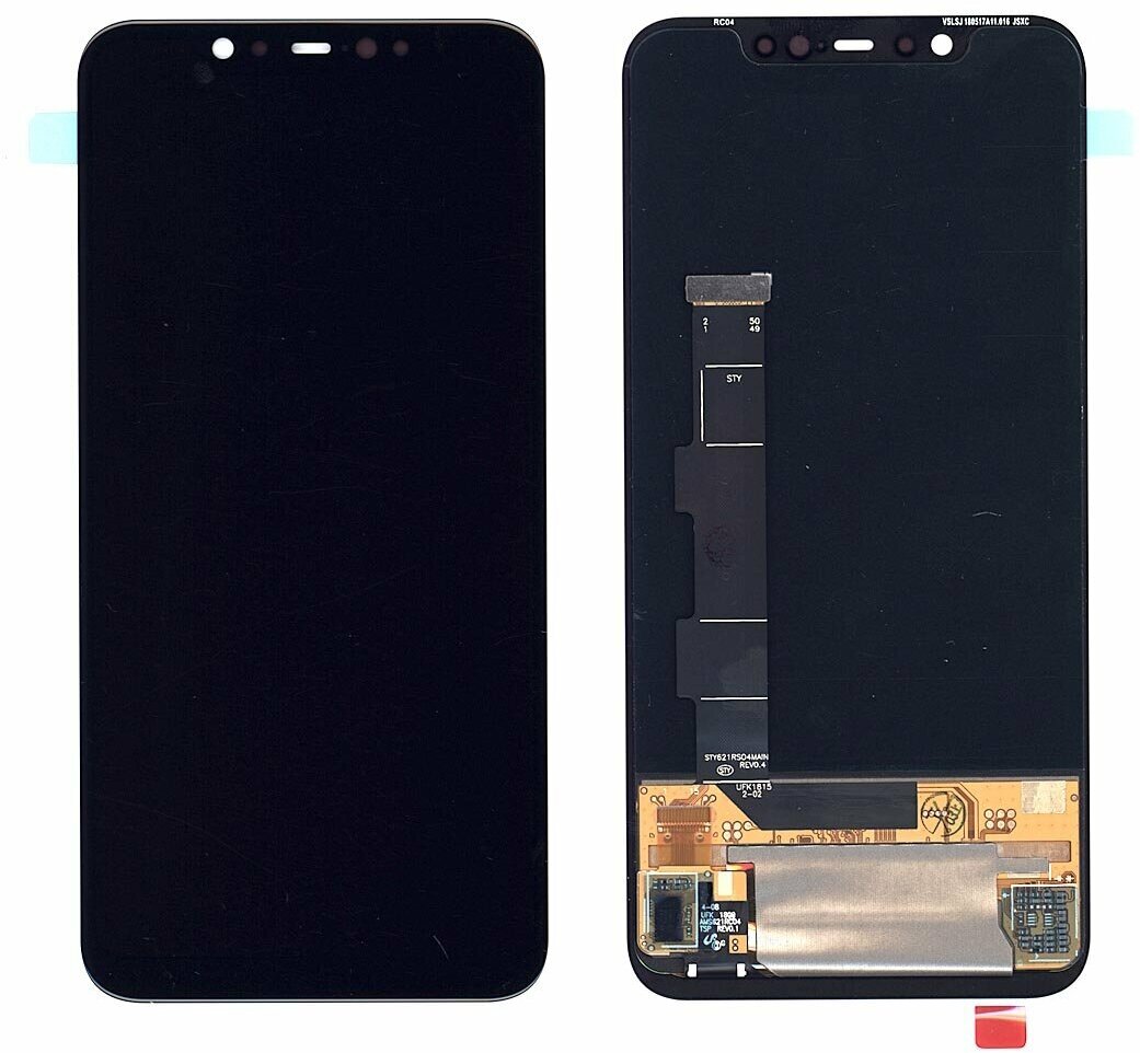 Дисплей для Xiaomi Mi8 в сборе с тачскрином (OLED) черный