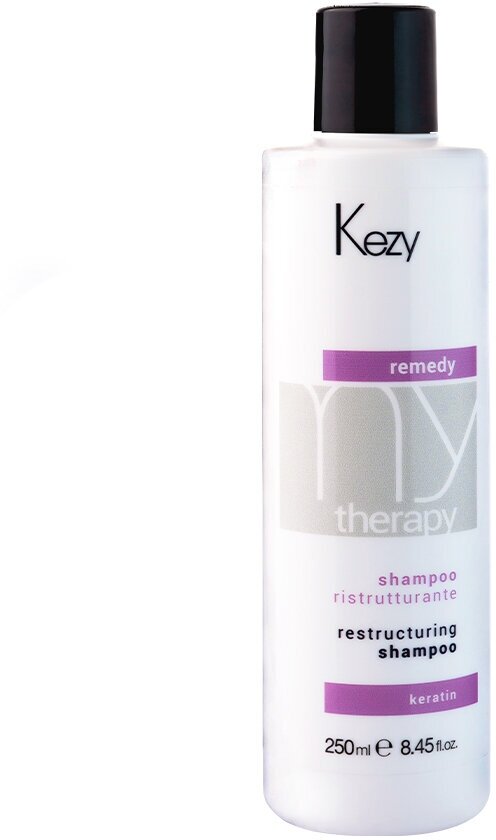 Kezy, Шампунь реструктурирующий с кератином My Therapy Remedy Keratin, 250 мл