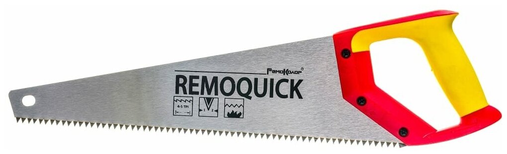 РемоКолор Пила по дереву Remoquick крупный зуб 4-5TPI 400 мм /шт./ 42-3-140